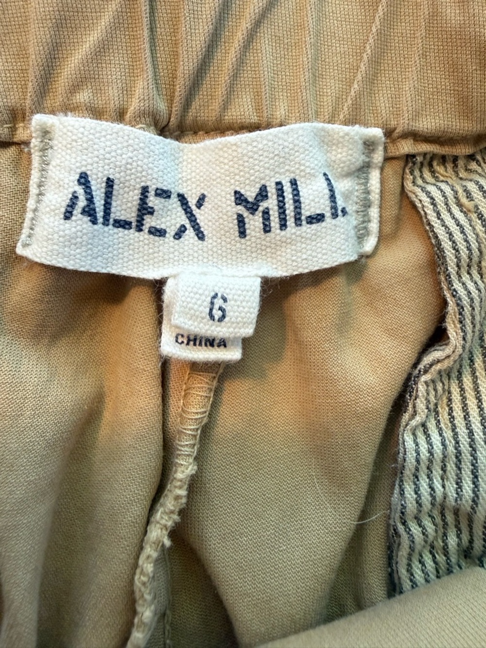 Alex Mill Boyish Chino Pants Size 6 Tan High Rise Straight Leg Casual - Picture 2 of 11